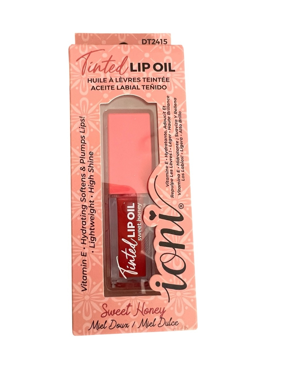 Ioni Cosmetics Tinted Lip Oil shade Sweet Honey